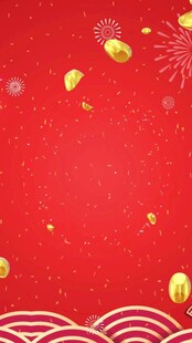 喜庆红色春节背景图
