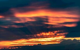 绚丽晚霞天空美景