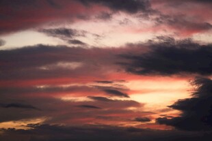 绚丽晚霞天空美景