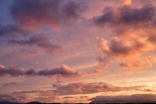 绚丽晚霞天空美景