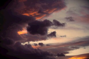 壮丽黄昏天空景观
