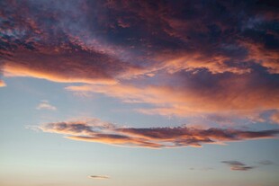 绚丽晚霞天空美景