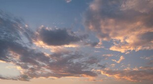 绚丽黄昏天空美景