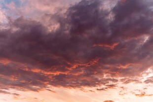 绚丽晚霞天空美景