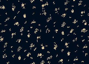 深蓝色底小碎花图案