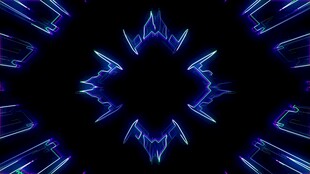 蓝色炫光星形图案