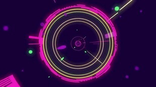 霓虹环绕的炫酷圆形图案