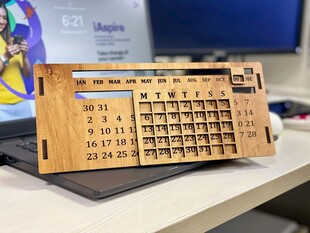 木质机械键日历