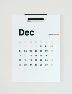 12月日历展示