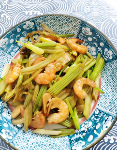 虾仁炒芹菜
