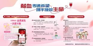 献血传递希望宣传栏