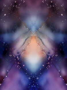 梦幻星空抽象图案