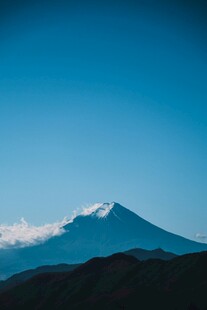壮丽富士山远景