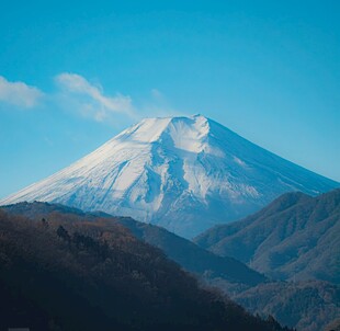 富士山壮丽雪景