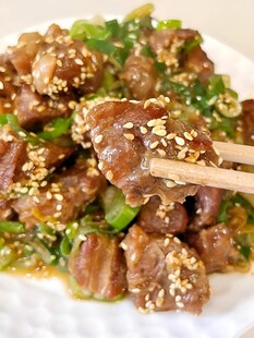 芝麻青椒炒牛排