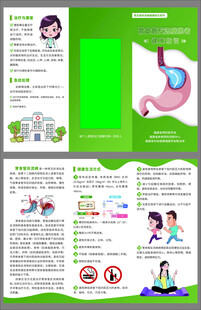 胃食管反流病患者健康指引三折页