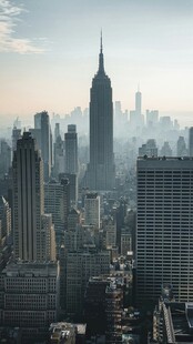 纽约城市天际线壮观景象