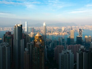 繁华都市天际线景观