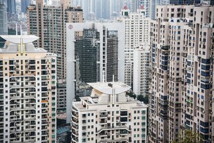 都市林立高楼景观