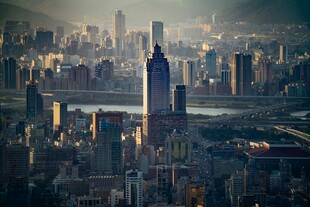 繁华都市天际线景观
