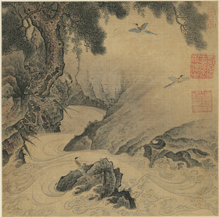 古意山水间的逸趣场景