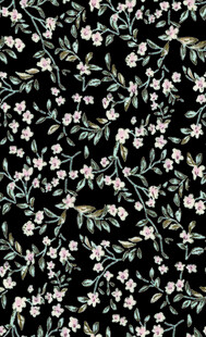 黑色背景花卉图案纹理
