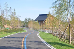 北京朝阳坝河景观