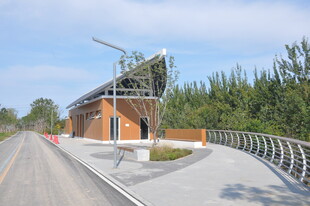 北京朝阳现代风格路边建筑景观