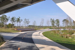 北京朝阳坝河景观