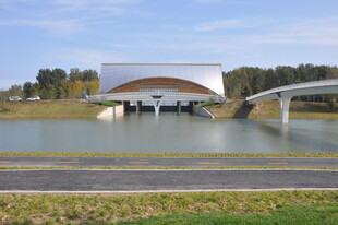 北京朝阳坝河景观