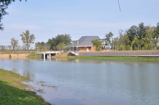 北京朝阳坝河景观