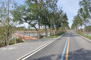 北京朝阳坝河景观