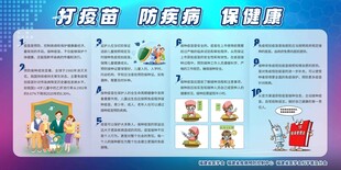 打疫苗 防疾病 保健康 宣传栏