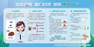 提防蜱虫叮咬 宣传栏 