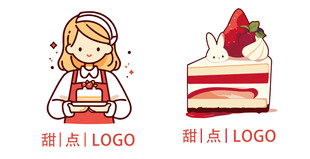 可爱女孩与美味草莓蛋糕