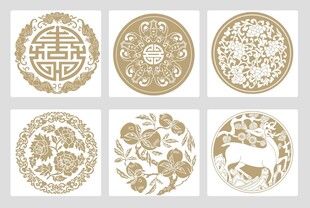 传统中式花纹图案