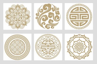 传统中式花纹图案