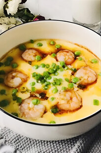 虾仁蒸蛋