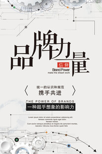 品牌力量宣传海报设计