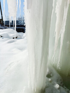 冬日冰柱景观