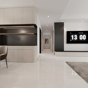 现代简约风智能家居客厅