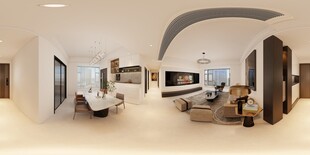 现代简约风客厅室内场景