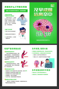 戒烟二折页 远离卒中 尽早戒烟