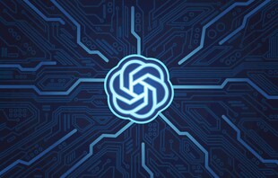 科技感蓝色旋涡图案设计