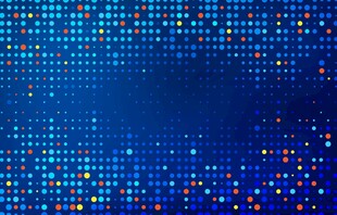 蓝色点状渐变背景图案