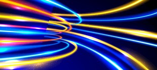 炫彩流动光线抽象背景图