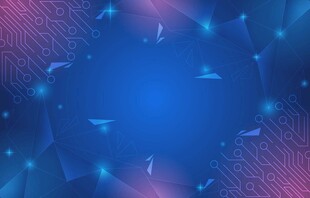 梦幻渐变蓝紫抽象背景图