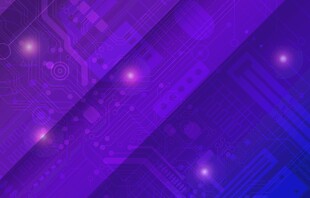 紫色科技感线条背景图