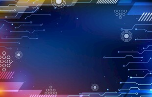 科技风蓝色渐变背景图案