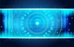 科技感蓝色数字背景图案